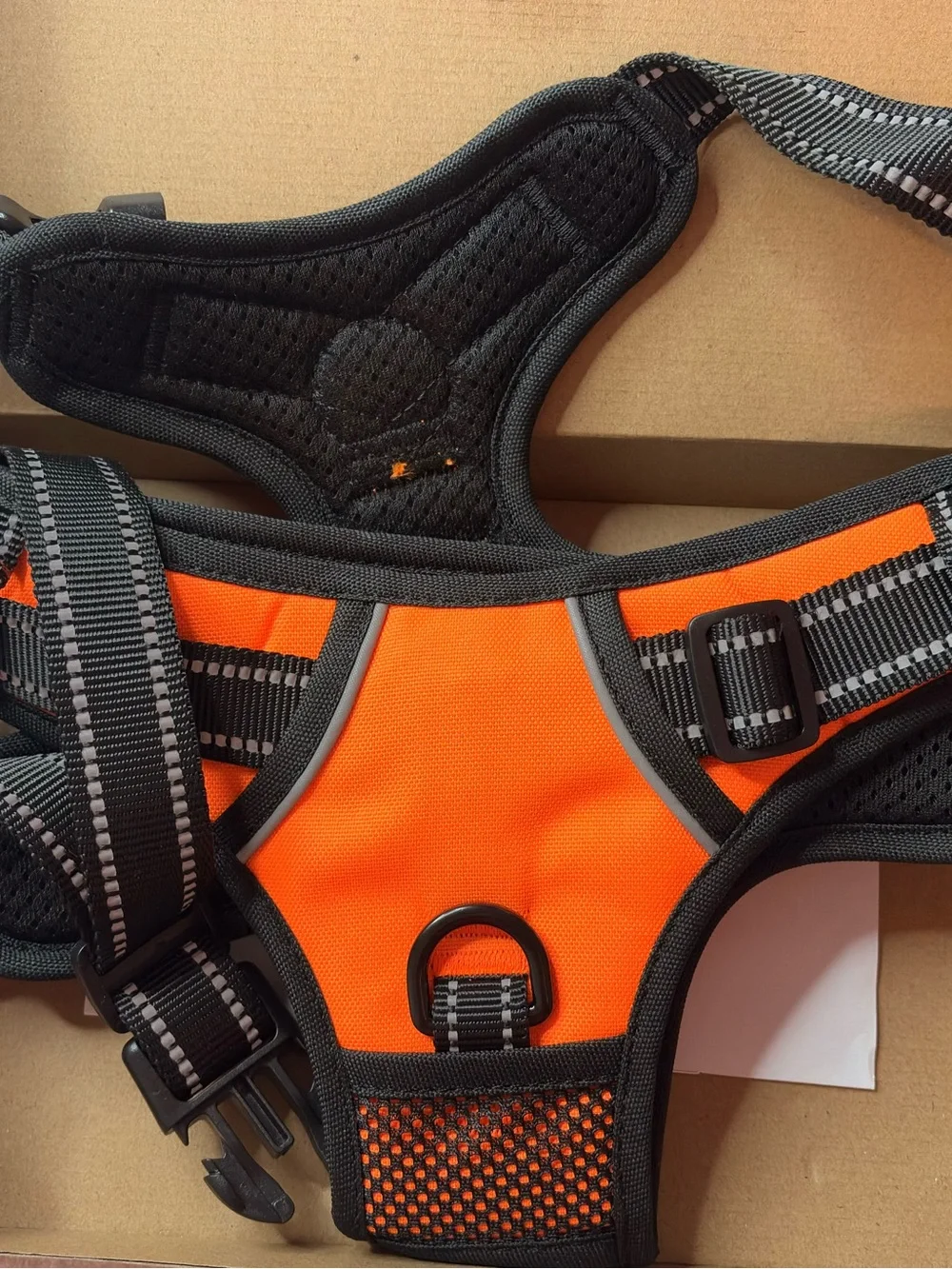 Orange Reflective Small Pet Harness